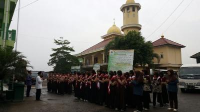 Pelepasan Kontingen Pramuka ke SMK Islamiyah Ciawi