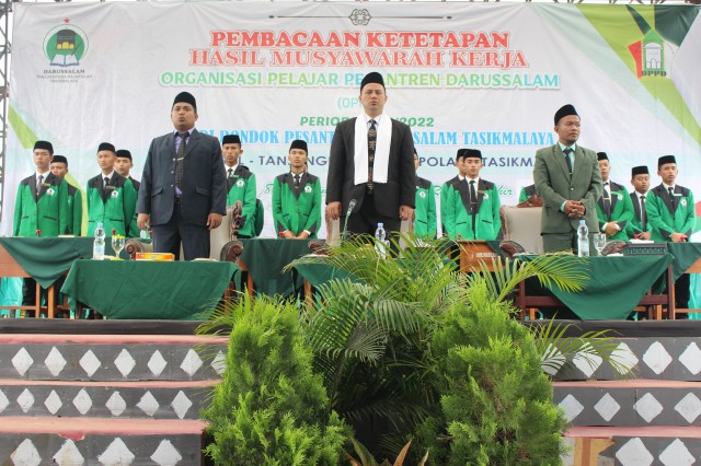 Pembacaan Ketetapan Hasi Musyawarah Kerja Organisasi Pelajar Pesantren Darussalam (OPPD) 2021