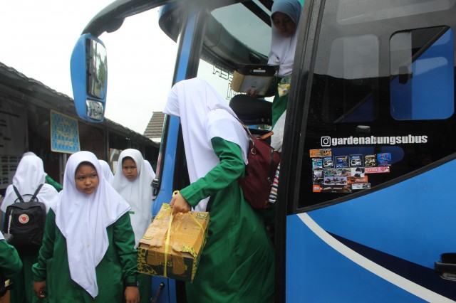 Kedatangan Santri dan Santriat Setelah Liburan Semester Ganjil 